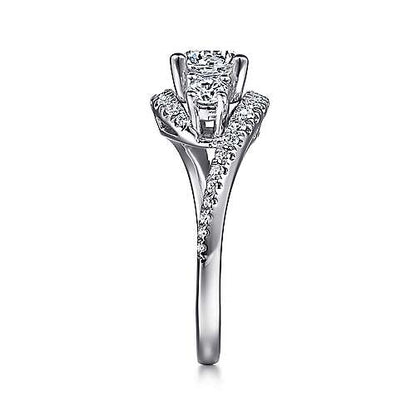 14K Round Diamond Engagement Ring (Setting Only)