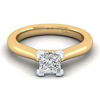 14K Princess Cut Diamond Engagement Ring (Setting Only)