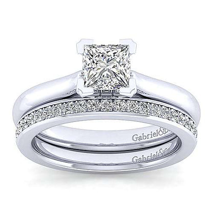 14K Princess Cut Diamond Engagement Ring (Setting Only)