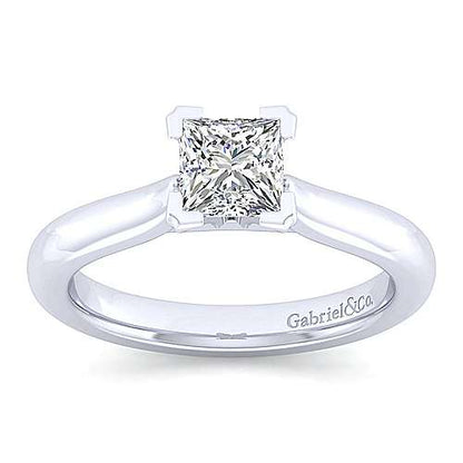 14K Princess Cut Diamond Engagement Ring (Setting Only)