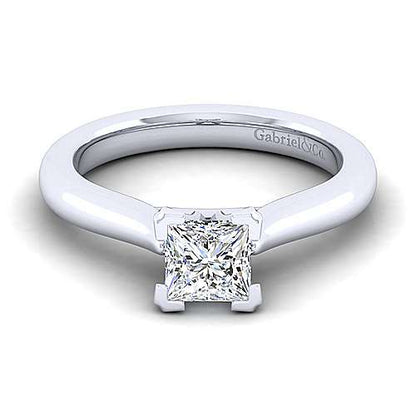 14K Princess Cut Diamond Engagement Ring (Setting Only)