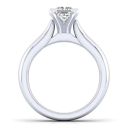 14K Princess Cut Diamond Engagement Ring (Setting Only)