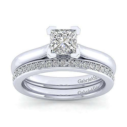 14K Princess Cut Diamond Engagement Ring (Setting Only)