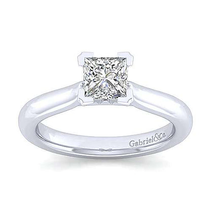 14K Princess Cut Diamond Engagement Ring (Setting Only)