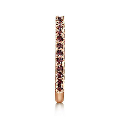 14K Garnet Stacklable Ring