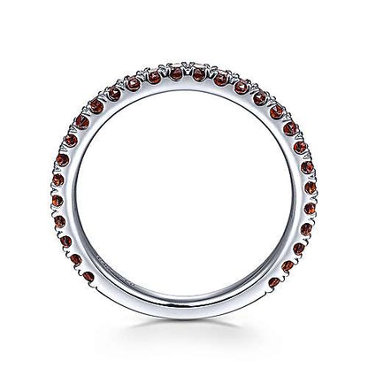 14K Garnet Stacklable Ring
