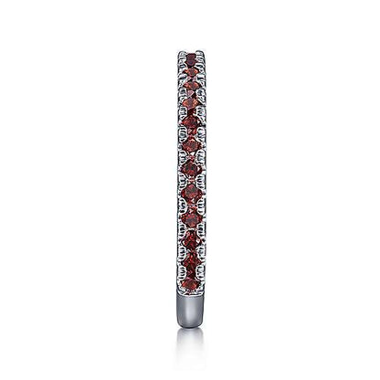 14K Garnet Stacklable Ring