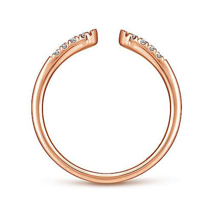 14K Split Diamond Stackable Ring