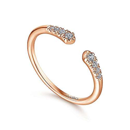 14K Split Diamond Stackable Ring