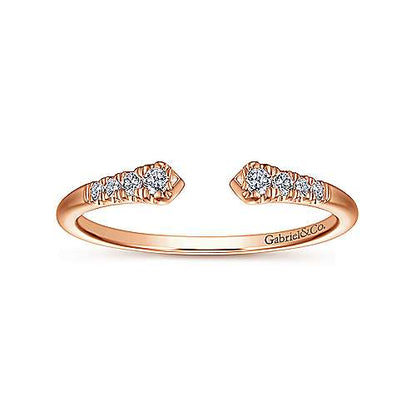 14K Split Diamond Stackable Ring