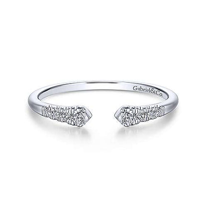 14K Split Diamond Stackable Ring