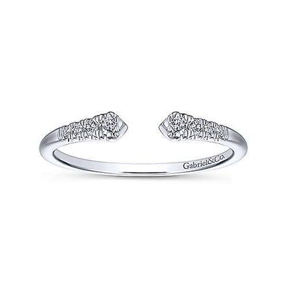 14K Split Diamond Stackable Ring