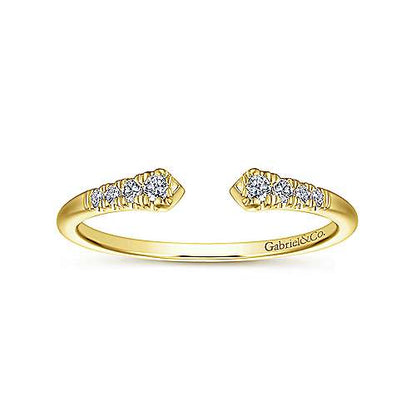 14K Split Diamond Stackable Ring