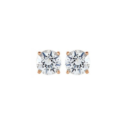 14K 4MM Moissanite Stud Earring .46 CT