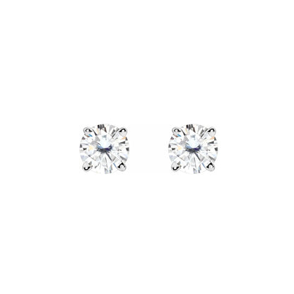 14K 4MM Moissanite Stud Earring .46 CT