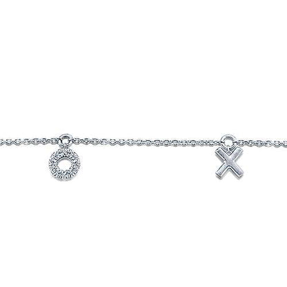 14K Diamond XOXO Bracelet