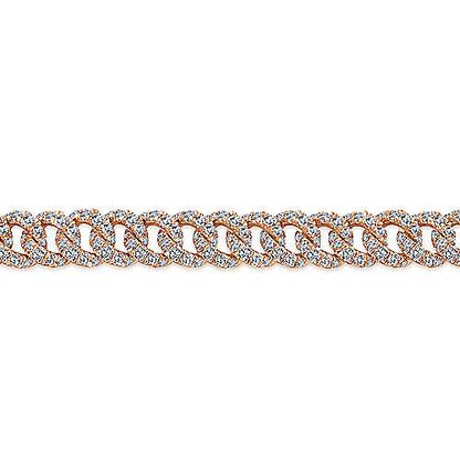 14K Diamond Link Tennis Bracelet