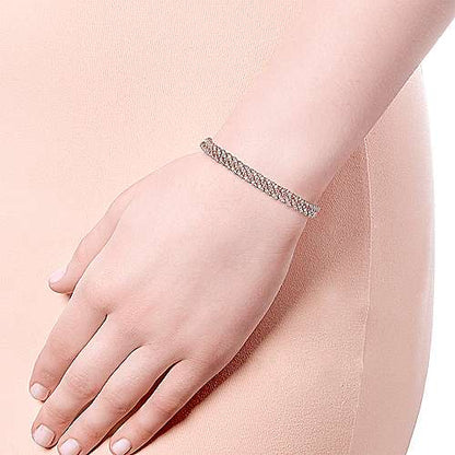 14K Diamond Link Tennis Bracelet