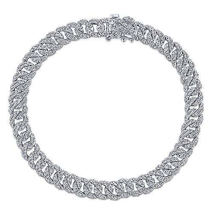 14K Diamond Link Tennis Bracelet