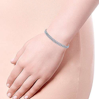 14K Diamond Link Tennis Bracelet
