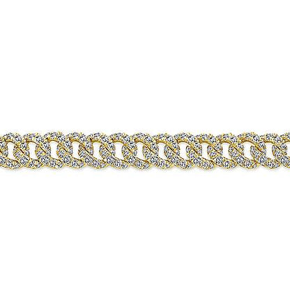 14K Diamond Link Tennis Bracelet