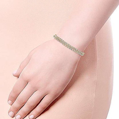 14K Diamond Link Tennis Bracelet