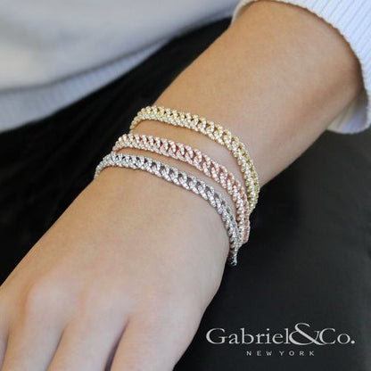 14K Diamond Link Tennis Bracelet