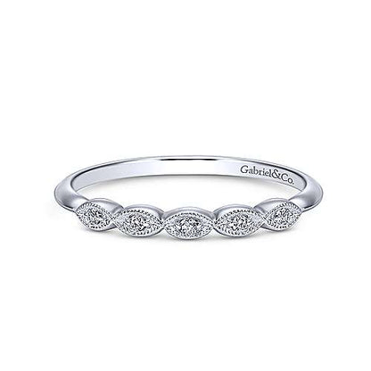 14K Matching Wedding Band - 0.03 ct