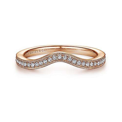 14K Matching Wedding Band - 0.13 ct