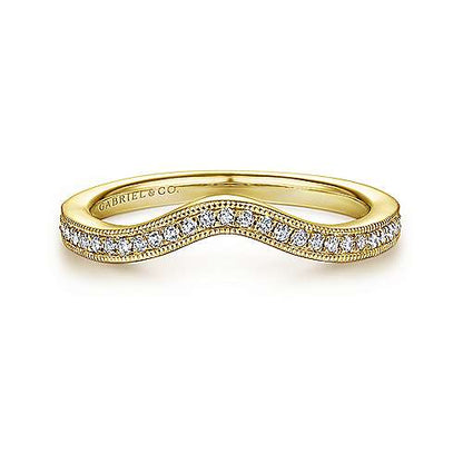 14K Matching Wedding Band - 0.13 ct